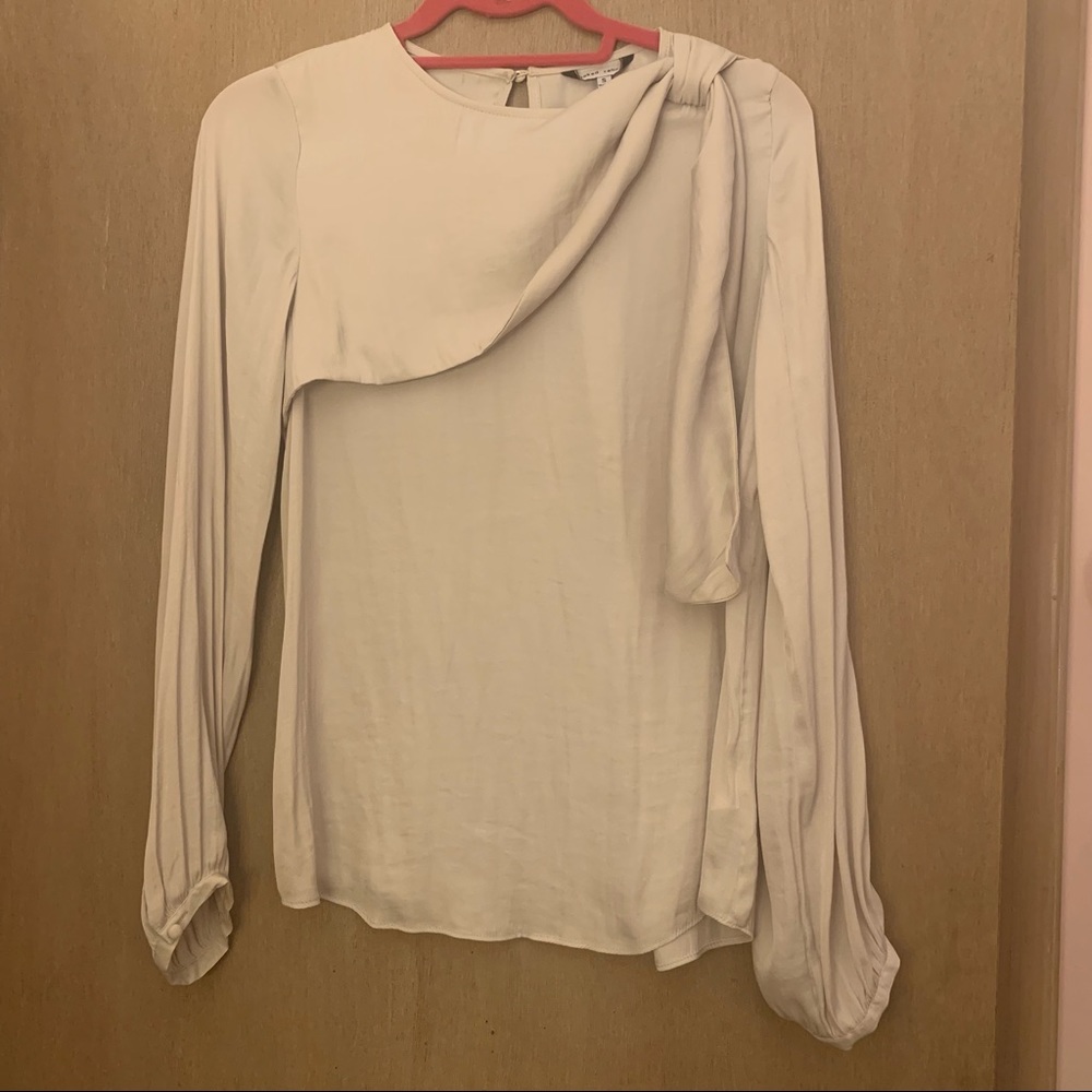 Naked Zebra Silky Nude Blouse
